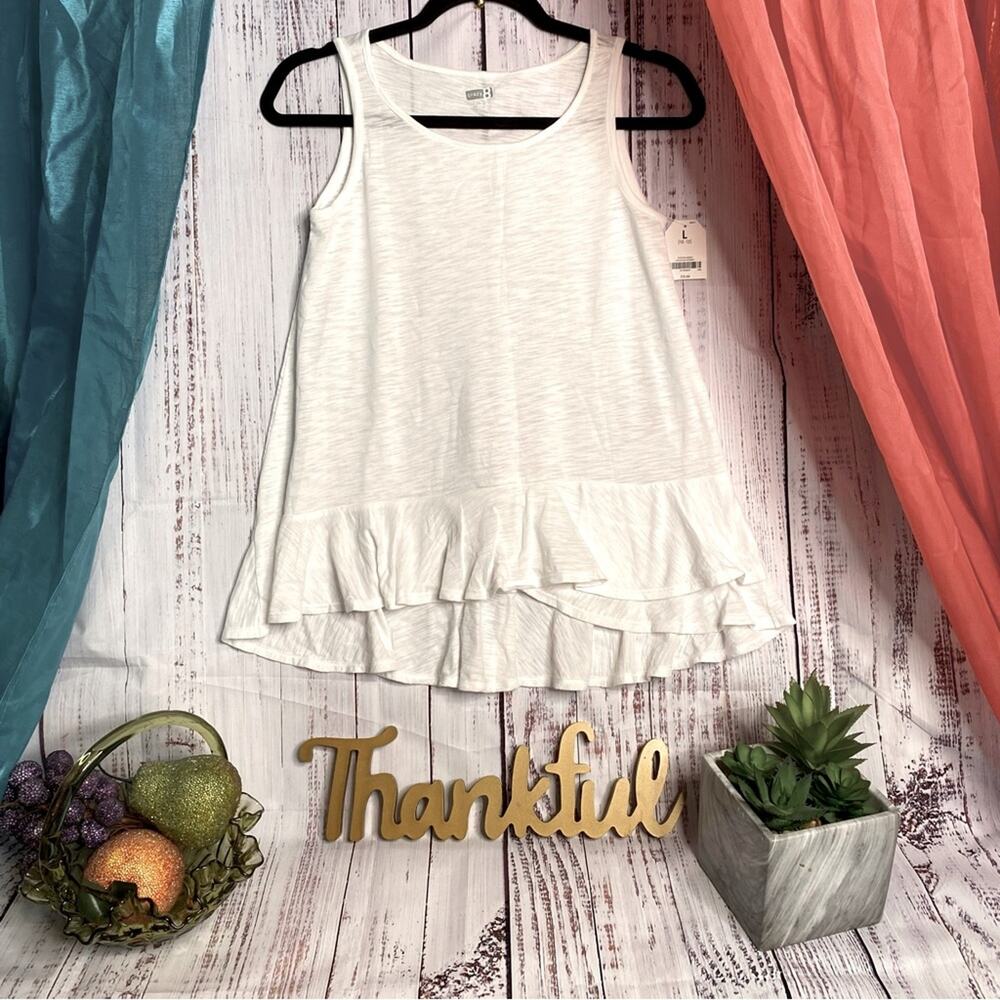 Crazy 8 Girls White Shirt Size Large